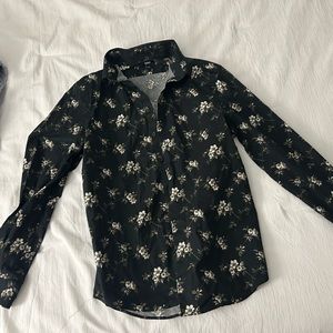 Express floral dress shirt